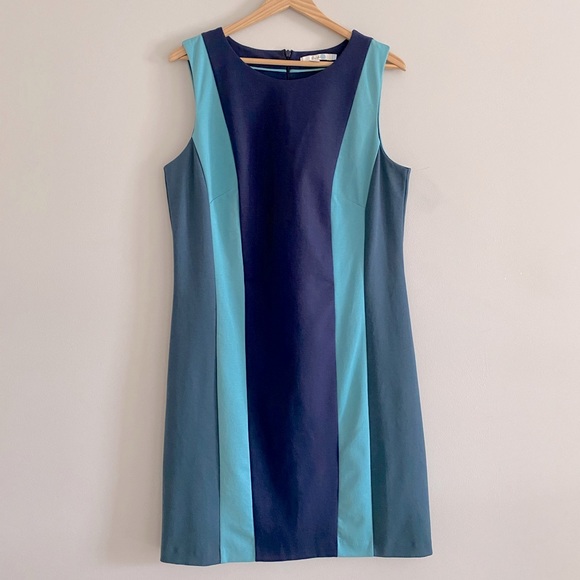 Boden Dresses & Skirts - 🎉HP!🎉 BODEN blue vertical colorblock sleeveless dress 12